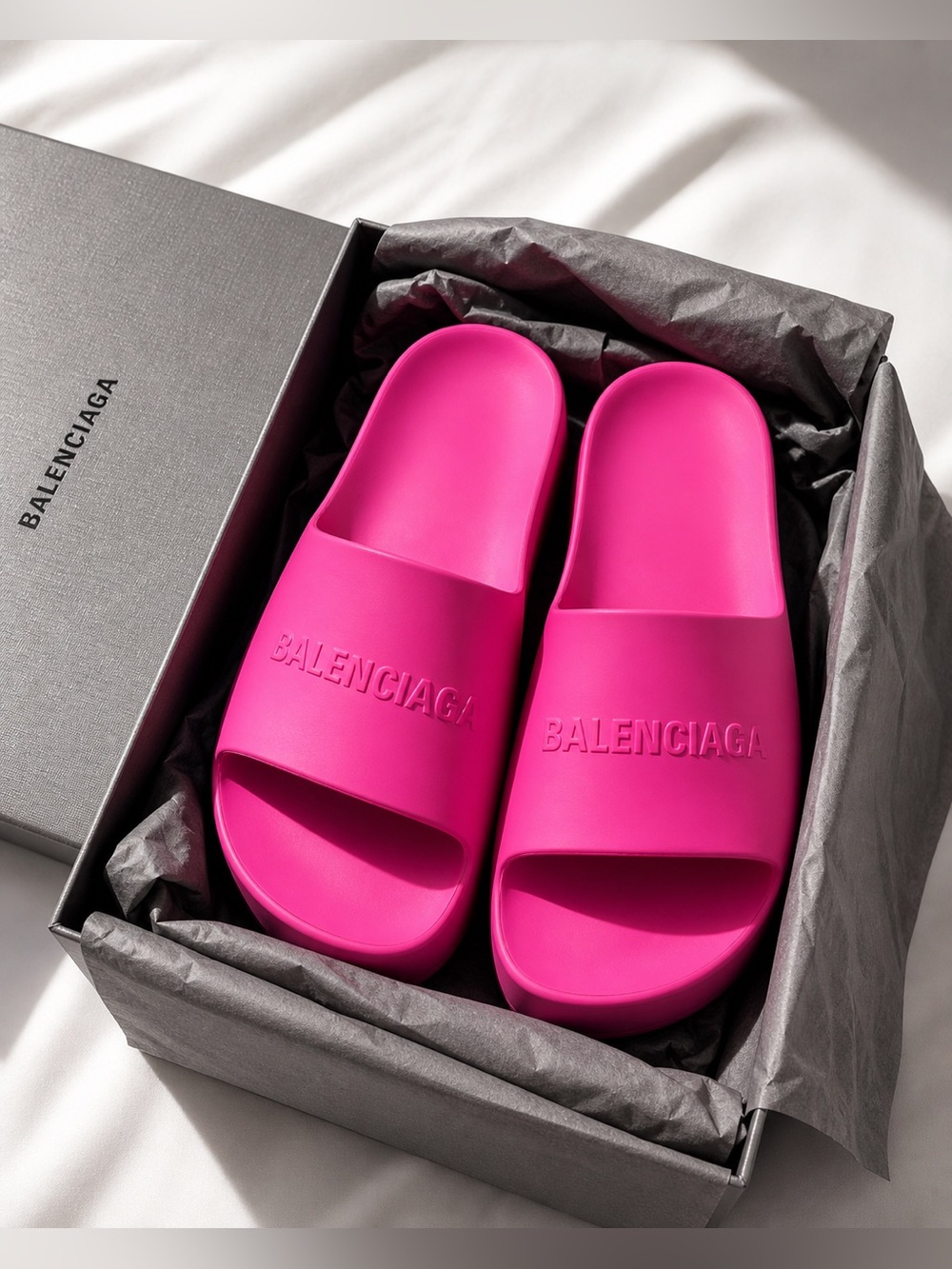 Balenciaga Chunky Slide Sandals Pink Size EU 41 US 10 New with Box